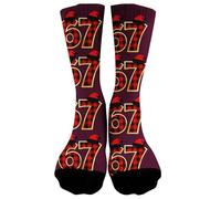 67 Calzini 6 7 Meme Novità Sei Sette Numeri Calzini Novelty Six Seven Meme Design Calzinis Divertenti Calzinis Da Baseball Traspiranti Per Compleanni, Escursioni, Palestra, Viaggi, Sport