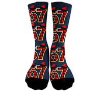 67 Calzini 6 7 Meme Novità Sei Sette Numeri Calzini Novelty Six Seven Meme Design Calzinis Divertenti Calzinis Da Baseball Traspiranti Per Compleanni, Escursioni, Palestra, Viaggi, Sport