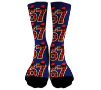 67 Calzini 6 7 Meme Novità Sei Sette Numeri Calzini Novelty Six Seven Meme Design Calzinis Divertenti Calzinis Da Baseball Traspiranti Per Compleanni, Escursioni, Palestra, Viaggi, Sport