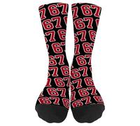 67 Calzini Uomo Donna 6 7 Meme Novità Calzinis Novità Sei Sette Design Calzini Divertenti Calzinis Da Baseball Traspiranti Per Compleanni, Escursioni, Palestra, Viaggi, Sport