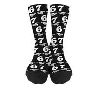 67 Calzini Uomo Donna 6 7 Meme Novità Calzinis Novità Sei Sette Design Calzini Divertenti Calzinis Da Baseball Traspiranti Per Compleanni, Escursioni, Palestra, Viaggi, Sport