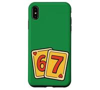 67 Carte da gioco Sei Sette Cuori Custodia per iPhone XS Max