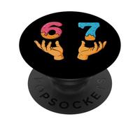 67 Costume d'Halloween Duo de numéros 6 et 7 assortis PopSockets PopGrip Adesivo