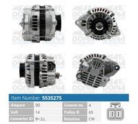 67 CV Alternatore per MAZDA 323 C IV BG 1.3 KW 49 CV 67