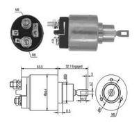 67 CV Elettromagnete Motore d'avviamento per ROVER Maestro 2 Vol/Coda Sp. 1.3 KW