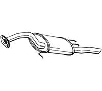 Bosal Marmitta 228-897 - Silenziatore posteriore per Toyota Corolla E9 1.3/1.6/1.8