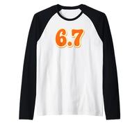 67 Divertente Design retrò con Numeri grafici, per Uno Stile alla Moda Maglia con Maniche Raglan