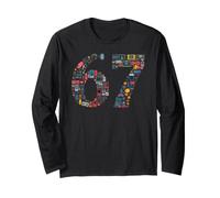 67 Divertente Gamer Ragazzi Adolescenti Giovani Sei Sette Gioco Maglia a Manica