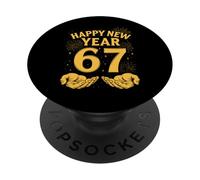 67 Felice Anno Nuovo Festa, Sei Sette Meme PopSockets PopGrip Adesivo