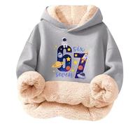 67 Felpe con cappuccio in pile per bambini 6 7 meme pullover a maniche lunghe top autunno novità sei sette tunica stampata top divertente rave costume per bambini, GY1., 7-8 Years