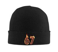 67 Flame Number Six Sette Meme Cappelli Buff Fire Cappelli Cappelli Beanie Capeletti a Primavera Stampo Lavorato KPOP retrò Unisex