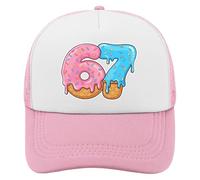 67 Fun Hat - 67 cappelli da baseball, divertente gocciolamento numero | Sei sette cappelli stampati per amici di famiglia adulti uomini donne all'aperto viaggi sport Comm, A
