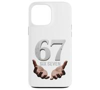 67 Funny Six Seven 6 7 Meme Gen Alpha Teens Slang 6 7 Hands Custodia per iPhone 13 Pro Max