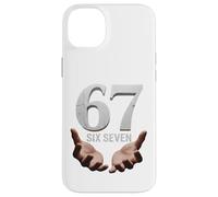 67 Funny Six Seven 6 7 Meme Gen Alpha Teens Slang 6 7 Hands Custodia per iPhone 14 Plus