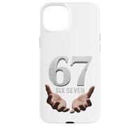 67 Funny Six Seven 6 7 Meme Gen Alpha Teens Slang 6 7 Hands Custodia per iPhone 15 Plus