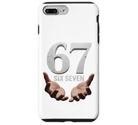 67 Funny Six Seven 6 7 Meme Gen Alpha Teens Slang 6 7 Hands Custodia per iPhone 7 Plus/8 Plus