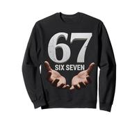 67 Funny Six Seven 6 7 Meme Gen Alpha Teens Slang 6 7 Hands Felpa
