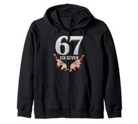 67 Funny Six Seven 6 7 Meme Gen Alpha Teens Slang 6 7 Hands Felpa con Cappuccio