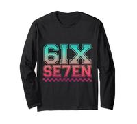 67 Grafica 6 7 Ragazzi Ragazze Sei Sette Uomini Donne Maglia a Manica
