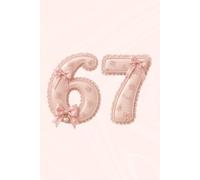 67 Grid Notebook | Cute Coquette Graph Paper Journal with Pink Floral Number Cover for Notes, Math, School, Lists and Daily Writing | 6 x 9 Inch, 121 Pages