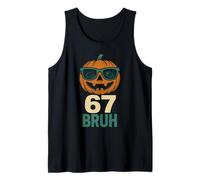 67 Halloween Bruh Pumpkin 6 7 Meme Gen Alpha Slang Six Seven Canotta
