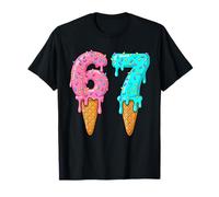 67 Ice Cream Drip 6 7 Ragazzi Ragazze Sei Sette Bambini Uomini Donne Maglietta