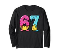 67 Ice Cream Drip Softball Gen Alpha Slang Six Seven Meme Maglia a Manica