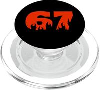 67 Intenso Calore Stile Numero Grafico Bold Energy Look PopSockets PopGrip per MagSafe