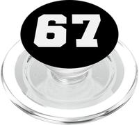 67 Jersey Number Sports Fan Football Baseball Soccer PopSockets PopGrip per MagSafe