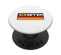 67 Jersey Number Sports Fan Football Baseball Soccer Team PopSockets PopGrip Adesivo