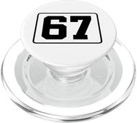 67 Jersey Number Sports Fan Football Baseball Soccer Team PopSockets PopGrip per MagSafe