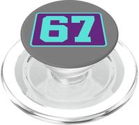 67 Jersey Number Sports Fan Football Baseball Soccer Team PopSockets PopGrip per MagSafe