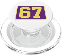 67 Jersey Number Sports Fan Football Baseball Soccer Team PopSockets PopGrip per MagSafe