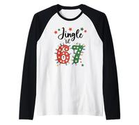 67 Jingle Some of The Way Funny 6-7 Christmas 6 7 Holiday 67 Maglia con Maniche Raglan