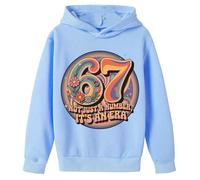 67 Kids Hoodie 6 7 Jumper Ragazze Ragazzi Six Seven Giocoso Girls'FashionCasualPrintedHoodie Stampato Poliestere Misto Teen Felpe con cappuccio Felpa Per 13-14 anni