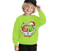 67 Maglione natalizio per bambini 6 7 Meme Shirt Six Seven a maniche lunghe Pullover Felpa Ragazze Ragazzi Moda Six Seven Felpa natalizia tinta unita maglioni natalizi per ragazzi ragazze