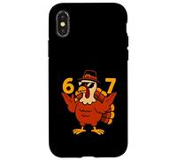 67 Mani del tacchino del Ringraziamento Meme 6-7 Brainrot Six Seven Custodia per iPhone X/XS