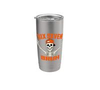 67 Meme 6 7 Funny Halloween Skeleton Rock On Six Seven Bruh Bicchiere termico in acciaio inox doppia parete