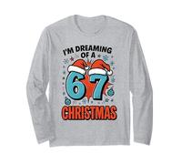 67 Meme 6 7 Numeri STO Sognando Un 67 Natale Six Seven Maglia a Manica