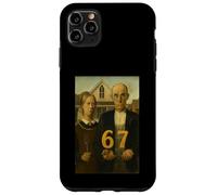 67 Meme American Gothic Art Six Seven Gen Alpha Slang Custodia per iPhone 11 Pro Max