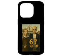 67 Meme American Gothic Art Six Seven Gen Alpha Slang Custodia per iPhone 15 Pro