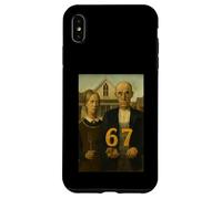 67 Meme American Gothic Art Six Seven Gen Alpha Slang Custodia per iPhone XS Max
