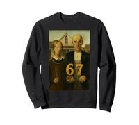 67 Meme American Gothic Art Six Seven Gen Alpha Slang Felpa