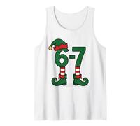 67 Meme Christmas Elf Holiday - Six Seven Gen Alpha Z Canotta