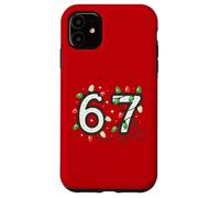 67 meme Christmas Lights Holiday - Six Seven Gen Alpha Z Custodia per iPhone 11
