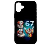 67 Meme Clown Ulula alla Luna Sei Sette Custodia per iPhone 16 Plus