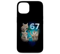 67 Meme Coyote Ulula alla Luna Sei Sette Custodia per iPhone 13