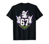 67 Meme di Halloween 6 7 Numeri Sei Sette Fantasmi Dabbing Bambini Maglietta