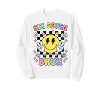 67 Meme Gen Alpha Slang 6 7 Sei Sette Bruh Ragazze Divertenti Bambini Felpa