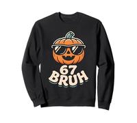 67 Meme Halloween Bruh Pumpkin 6 7 Sei Sette Divertenti Bambini Ragazzi Felpa